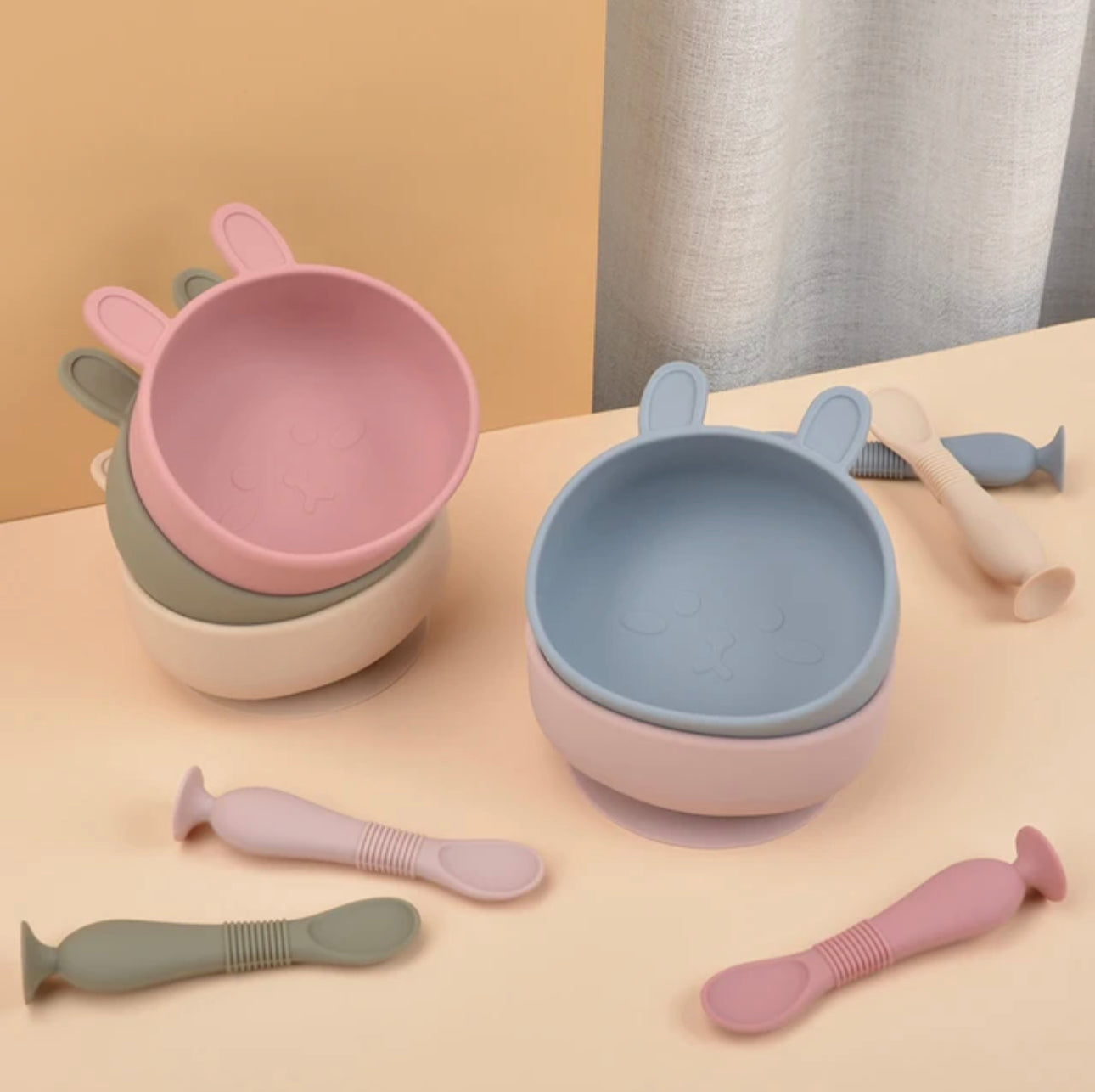 Baby Silicone Non Slip Bowl Set