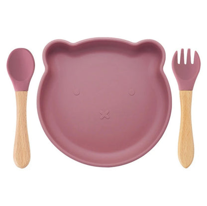 Baby Bear Plate With Spoon & Fork