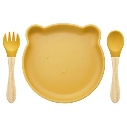 Baby Bear Plate With Spoon & Fork