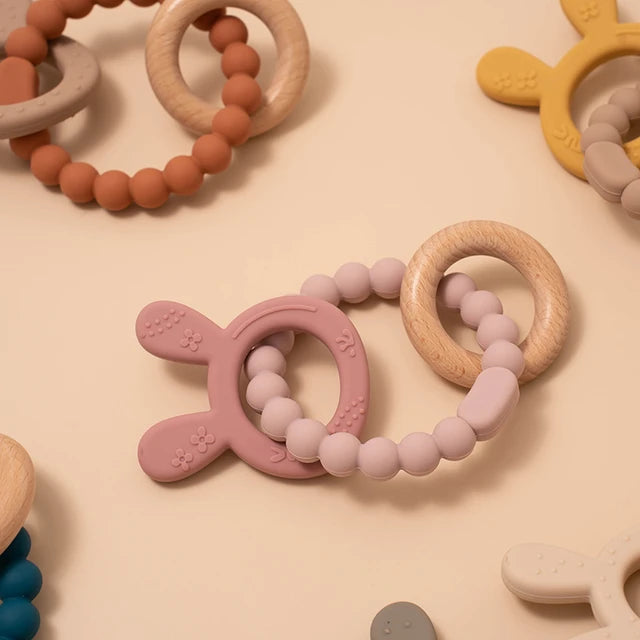 3 in 1 Baby Silicone Teether