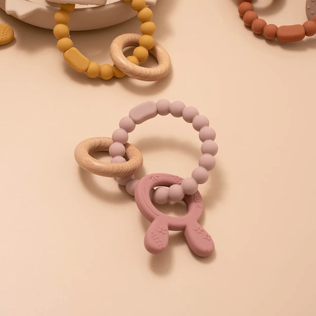 3 in 1 Baby Silicone Teether