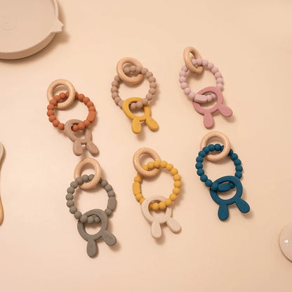 3 in 1 Baby Silicone Teether