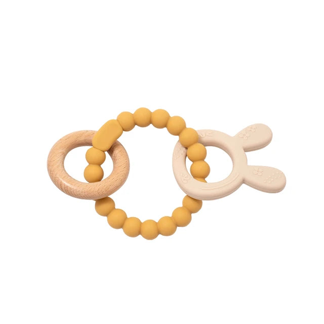 3 in 1 Baby Silicone Teether