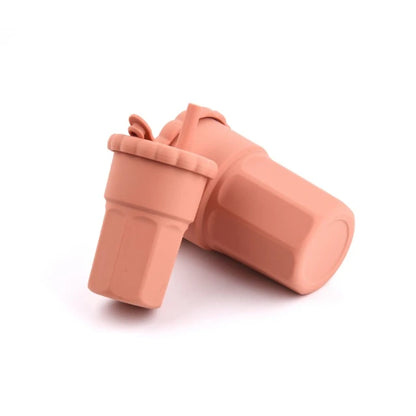 2 Piece Silicone Straw Cup Set