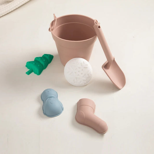 Beach Silicone Bucket & Spade Set